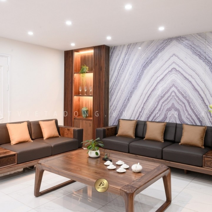 Sofa gỗ óc chó VLXUE SF-02